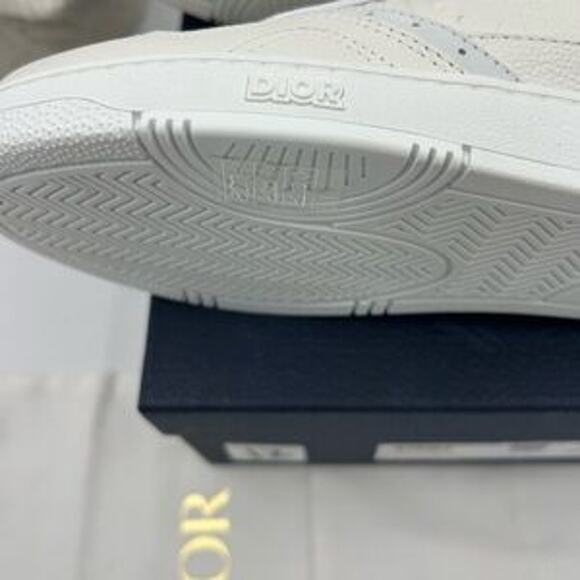 Men's Dior B 27 white calf skin sneakers size 42 made in Italy - Picture 13 of 16